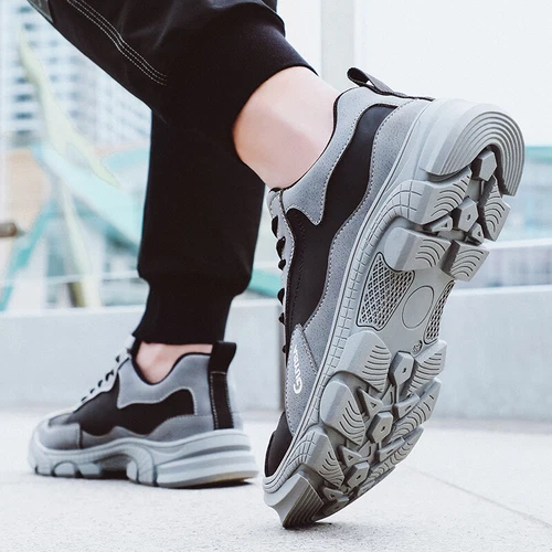 Men's Safety Shoes Steel Toe Cap Breathable Non-slip Indestructible Boots Hiking - Picture 6 of 16