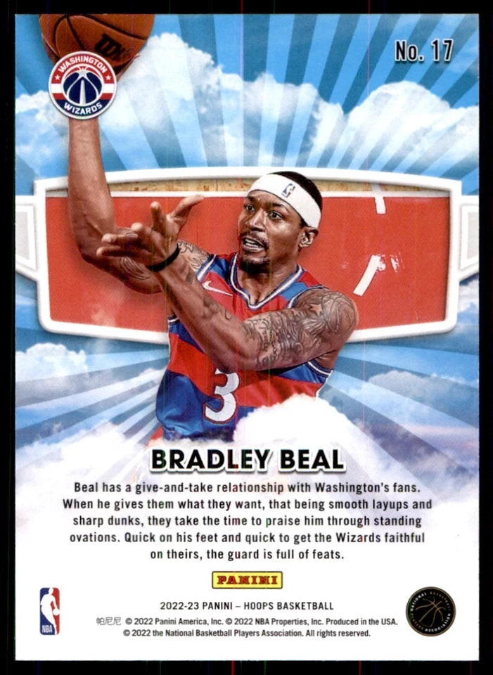 2022-23 Hoops Skyview Bradley Beal Washington Wizards #17 - Image 2 of 2