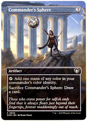 MTG Commander's Sphere Borderless    Commander Masters Card # 655