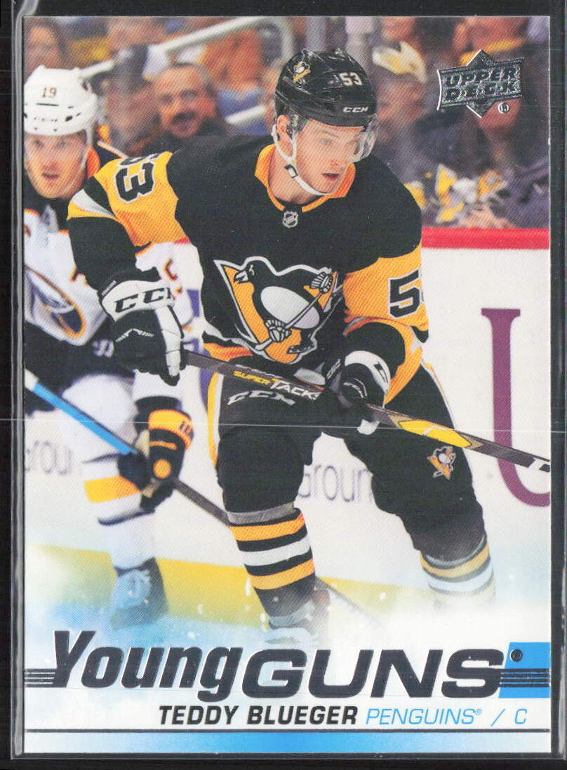 2019-20 Upper Deck #231 Teddy Blueger Young Guns Rookie RC
