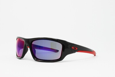 Oakley Men's Sunglasses Valve OO9236 02 Polished Black 60mm Red
