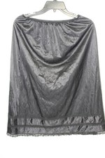 Vintage Sears Black Half Slip The Doesn't Slip Falls Below the Knees Size Large