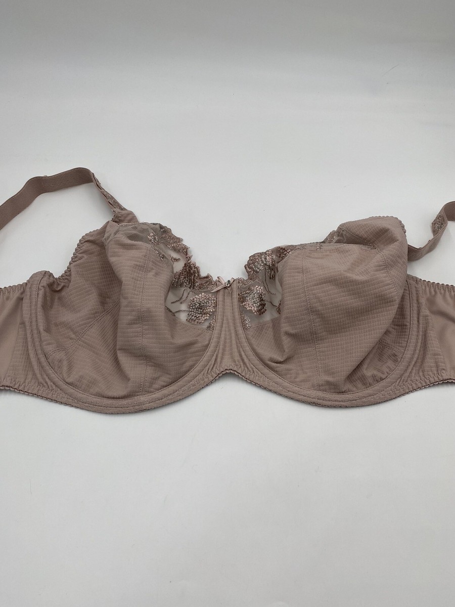 PRIMA DONNA PATINA Size 36 H Beige Lase Full Figure Side Support