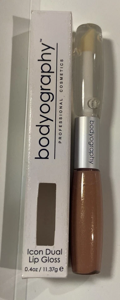 ¡NUEVO! BODYOGRAPHY (3564 IN THE NUDE) ICONO BRILLO DE LABIOS DOBLE / VAPOR / BRILLO Foto 2 de 4