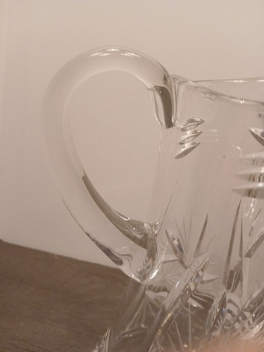 Stunning 10" Tall Crystal Cut Pitcher Classic 1930's - 1940's - Picture 6 of 8
