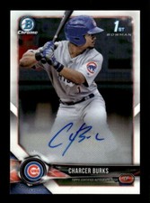 2018 Bowman Chrome #BCPA-CB Charcer Burks Prospects Autographs