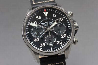 [Box,Paper] Hamilton Khaki Aviation Khaki Pilot Auto Chrono 42mm H64666735 Watch