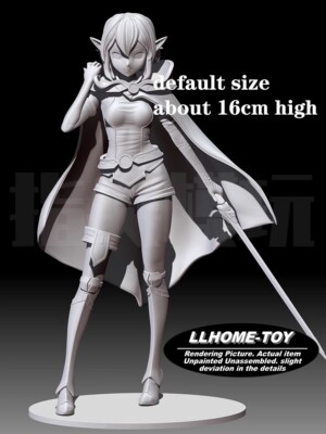 Anime Ryu Lion pretty hot girl Venturer Resin 3D Print GK Kit Figure Unpainted