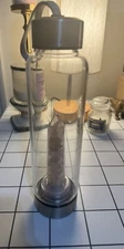 Rose Quartz Glass Bottle