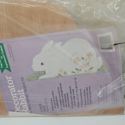 1988 Decorative Rabbit Mill Store Products Large 9-221 Easter Crafts Vtg DIY 