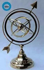 Antique Style Brass Armillary Sphere Astrolabe Nautical Marine Tabletop Globe