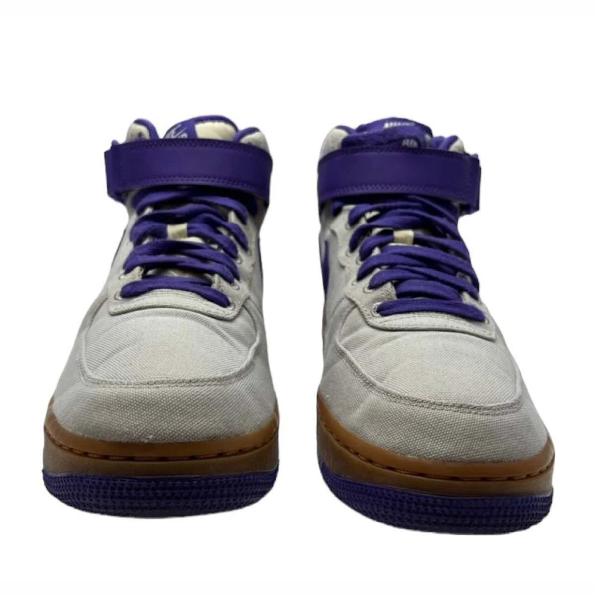 Nike Air Force 1 Mid 07 TXT Light Bone Dark Iris Sneakers Men s 8