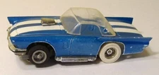 Tyco '57 T-bird Slotcar, Thunderbird, Clear Roof, Curve Hugger
