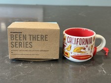 Starbucks Been There Series California 2 oz Mini Mug Christmas Ornament NIB