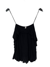 Free People Intimately Cascades Cami Top Sz XS Sleeveless Spaghetti Strap Ruffle