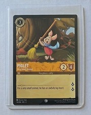 Disney Lorcana Rise of the Floodborn Card 18 Piglet Very Small Winnie The Pooh