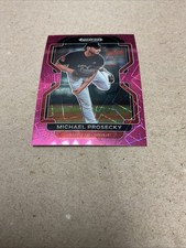 2022 Panini Draft Pick Colorado Prospect Michael Prosecky Pink Velocity Prizm 
