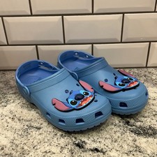 Crocs Kids Disney Stitch Clogs Blue Size J6 Slip on Water Youth 6 Womens 7.5