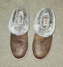 BOBS from Skechers Memory Foam Faux Fur Lined...