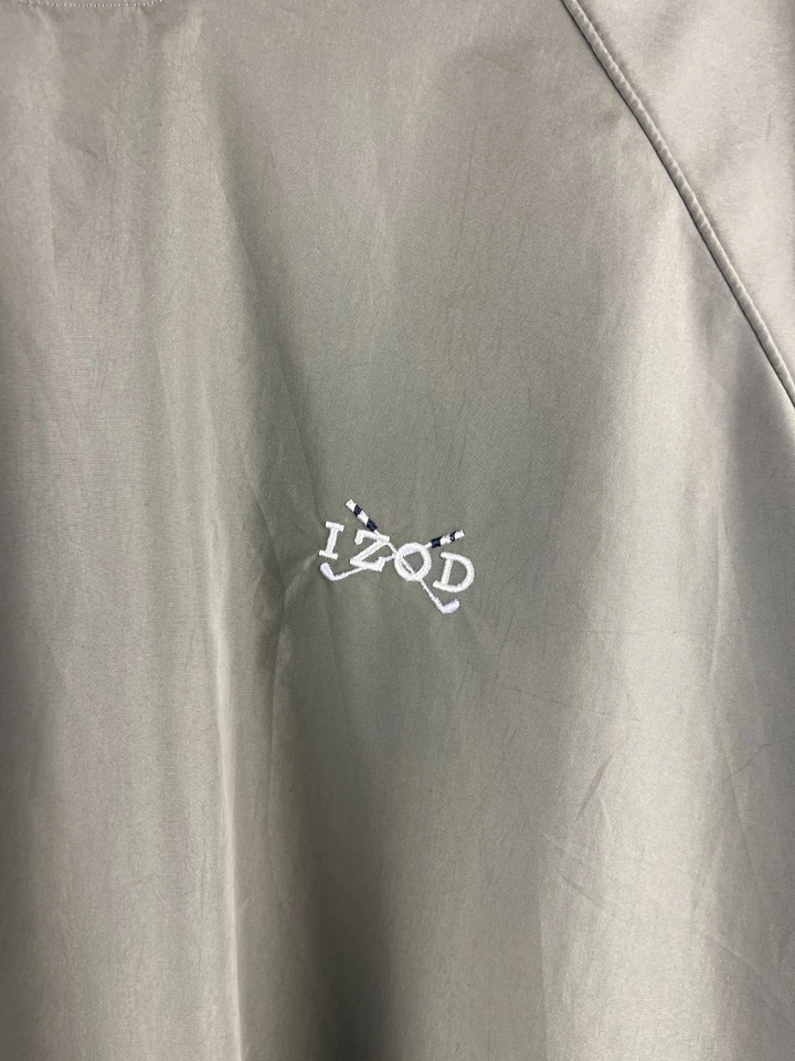 Vintage 90s Izod Golf Olive Green Pullover Windbreaker Size L - Image 3 of 4