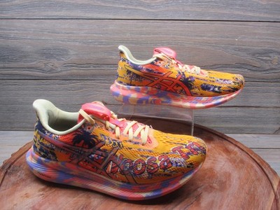 ASICS Noosa Tri 14 Shoes Womens Size 8 Yellow Multicolor Running 1012B208