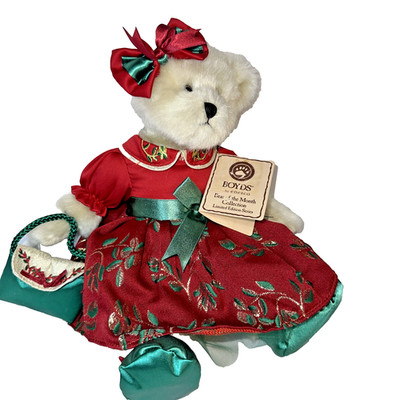 Boyds Bears Chrissy Merrybeary December BOM Enesco Retired HTF Plush Bear