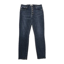 PISTOLA Aline High Rise Skinny Jeans Belmont Dark Wash Button Fly Women's SZ 30