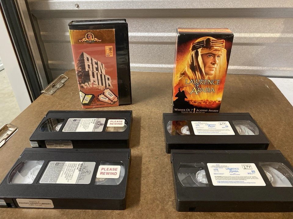 Ben-Hur & Lawrence of Arabia  VHS Lot - Image 2 of 4
