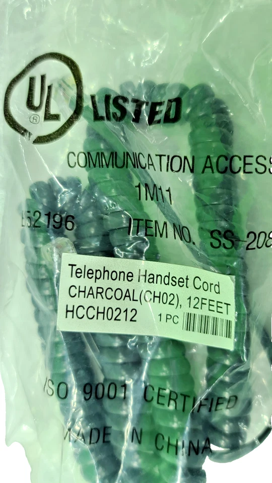 Cisco 7940 7941 7942 Series 7900 IP Phone Handset Receiver & Cord-New - Image 2 of 4