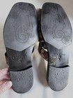 M. GEMI Women's snake print Italian Leather sandals slides flats 38.5 US 8.5 — photo 5