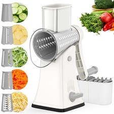 Electric Cheese Grater Vegetable Fruits Chopper Stainless Steel Shredder Slicer