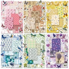 540PCS Vintage Floral Scrapbook Stickers Paper Junk Journal Planner Craft Set