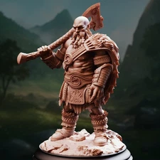DM Stash Miniatures Male Dwarf Fighter Barbarian DnD Fantasy RPG Pathfinder 32mm
