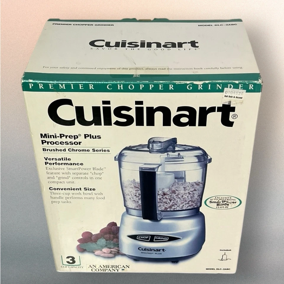 Cuisinart DLC-2ABC 3 Cups Mini-prep Plus Food Processor NIB! - Image 3 of 4