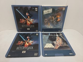 Star Wars A New Hope Empire Strikes Back Return Of The Jedi CED Lot Of 4