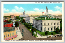Postcard U.S. Mint and Colfax Ave Denver Colorado