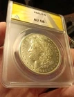 1921 D Morgan Silver Dollar✨ ANACS AU-58 ✨ Denver Mints Only Year Of The Morgan✨