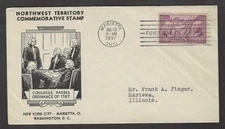 #795 3c Ordinance of 1787 - Davenport FDC Marietta, OH