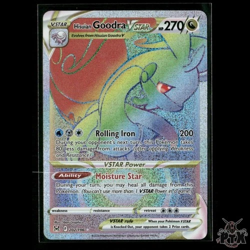 Hisuian Goodra VSTAR (Secret) 202/196 SWSH11: Lost Origin NM Pokemon
