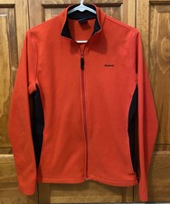 Reebok Jacket Womens Fleece Full Zip Long Sleeve XL Fits More Like A Medium Red
