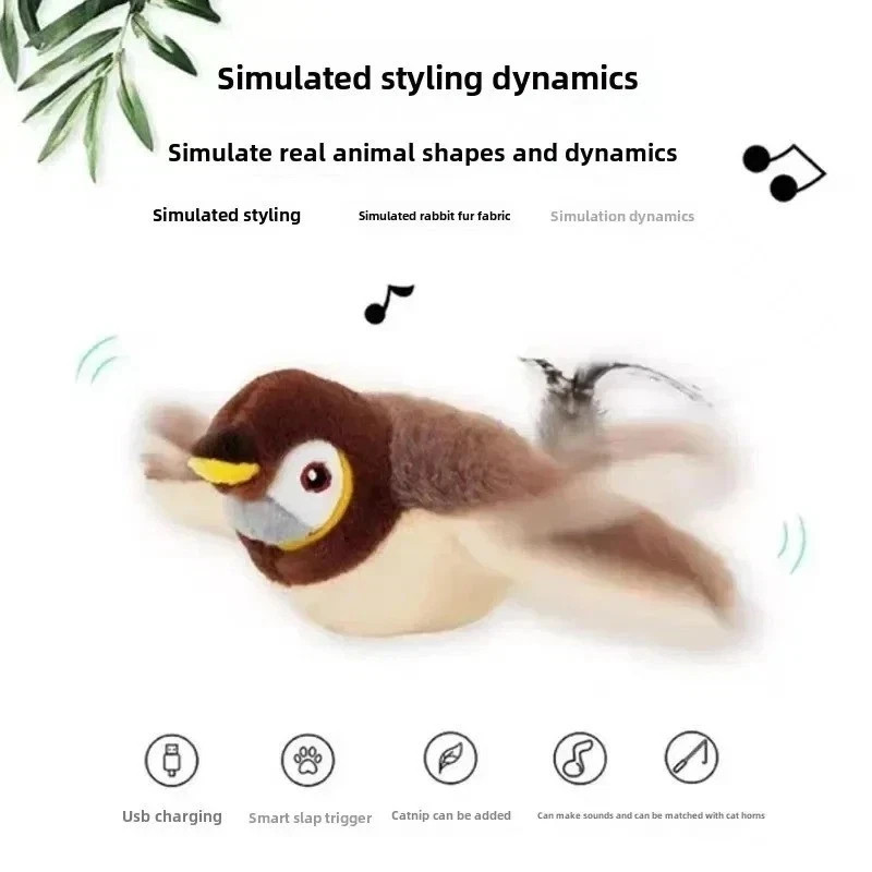 Electronic Pet Simulation Sparrow Toy Us***