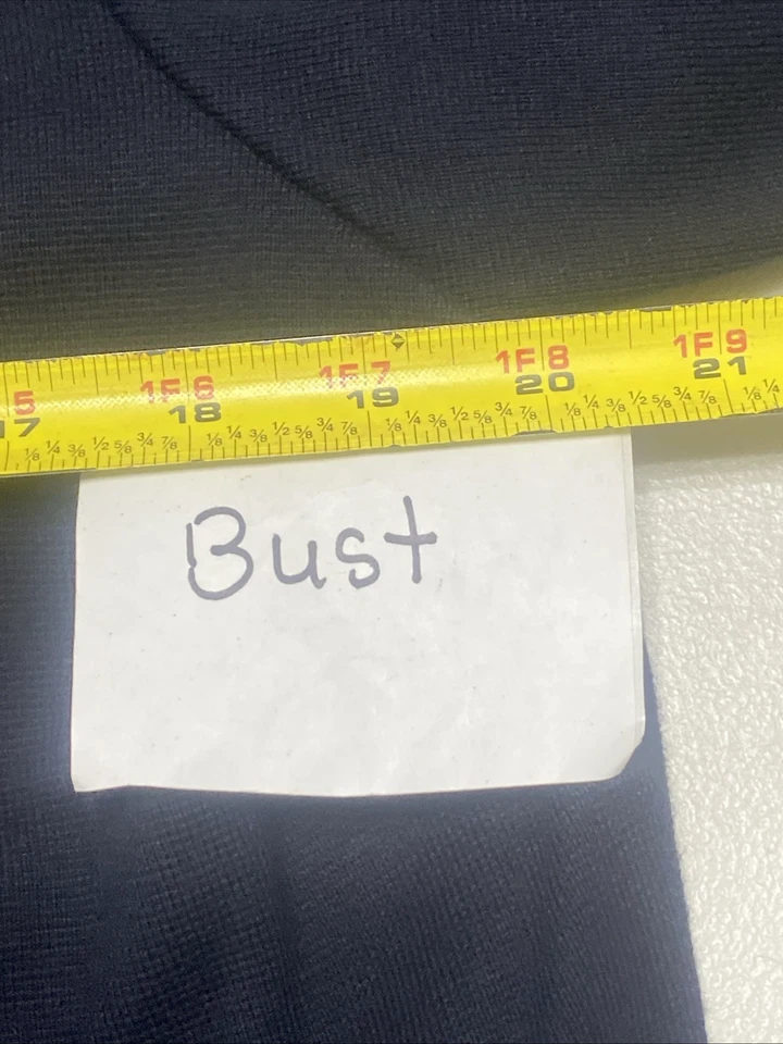 Blazer August Max Feminino Tamanho X (14/16) Azul Marinho Botão para Cima - Imagem 4 de 4