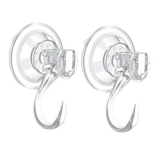 pack Suction Cup Wreath Hanger ，Large Clear Vacuum Heavy-Duty Reusable Wreath 2