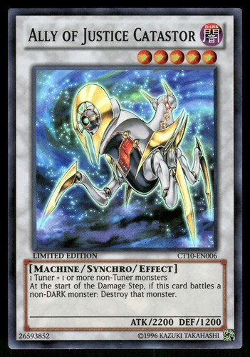 Ally of Justice Catastor CT10-EN006 YuGiOh Collectible Tins 2013 card