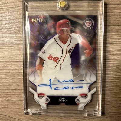 2019 Topps High Tek Juan Soto Purple Parallel Auto /99 SP