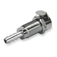 Colder Mcd1604 1/4" Barb Chrome Plated Brass Panel Mount Coupler