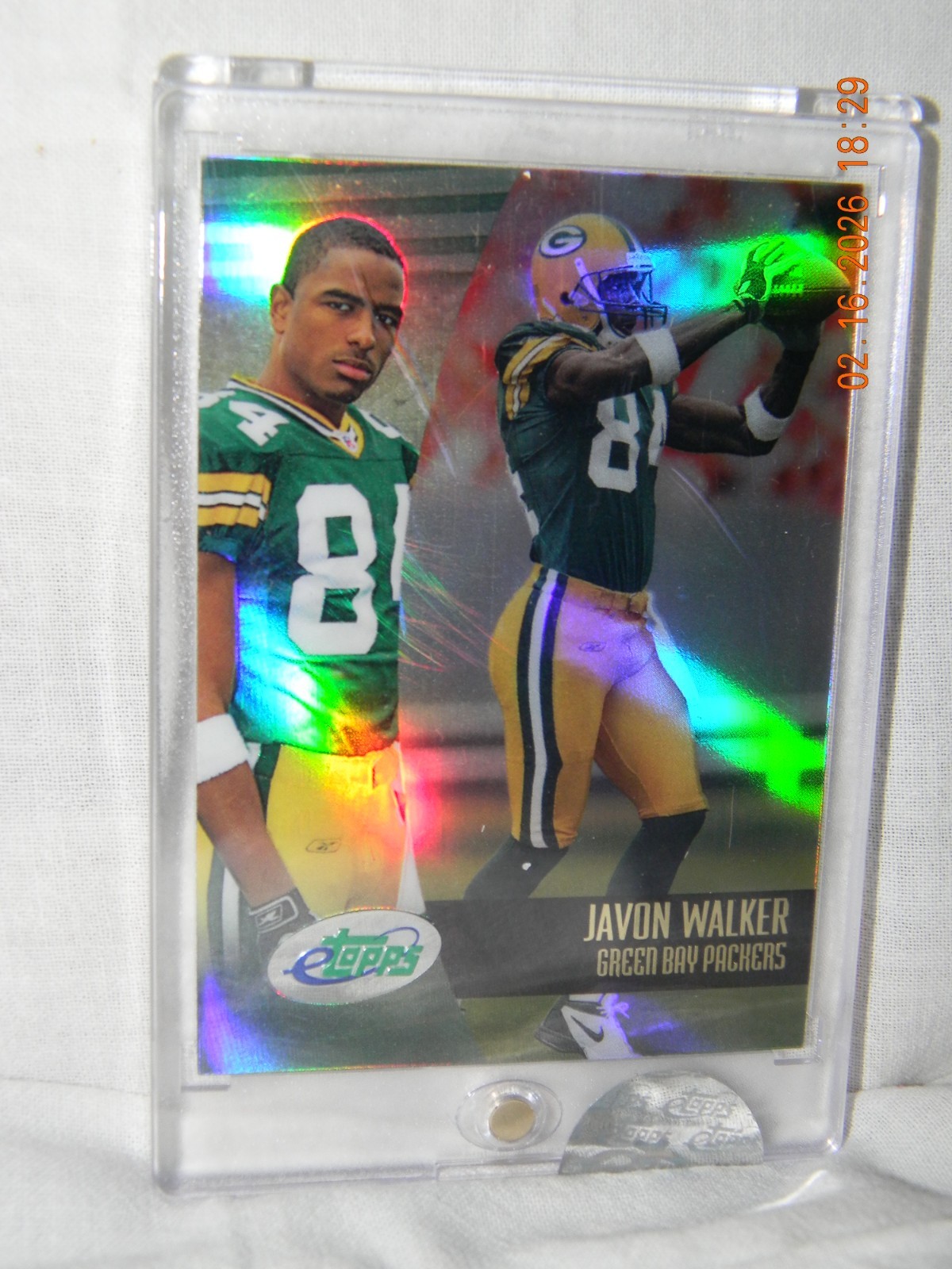 ETopps Javon Walker 2002 #65, Green Bay Packers #84