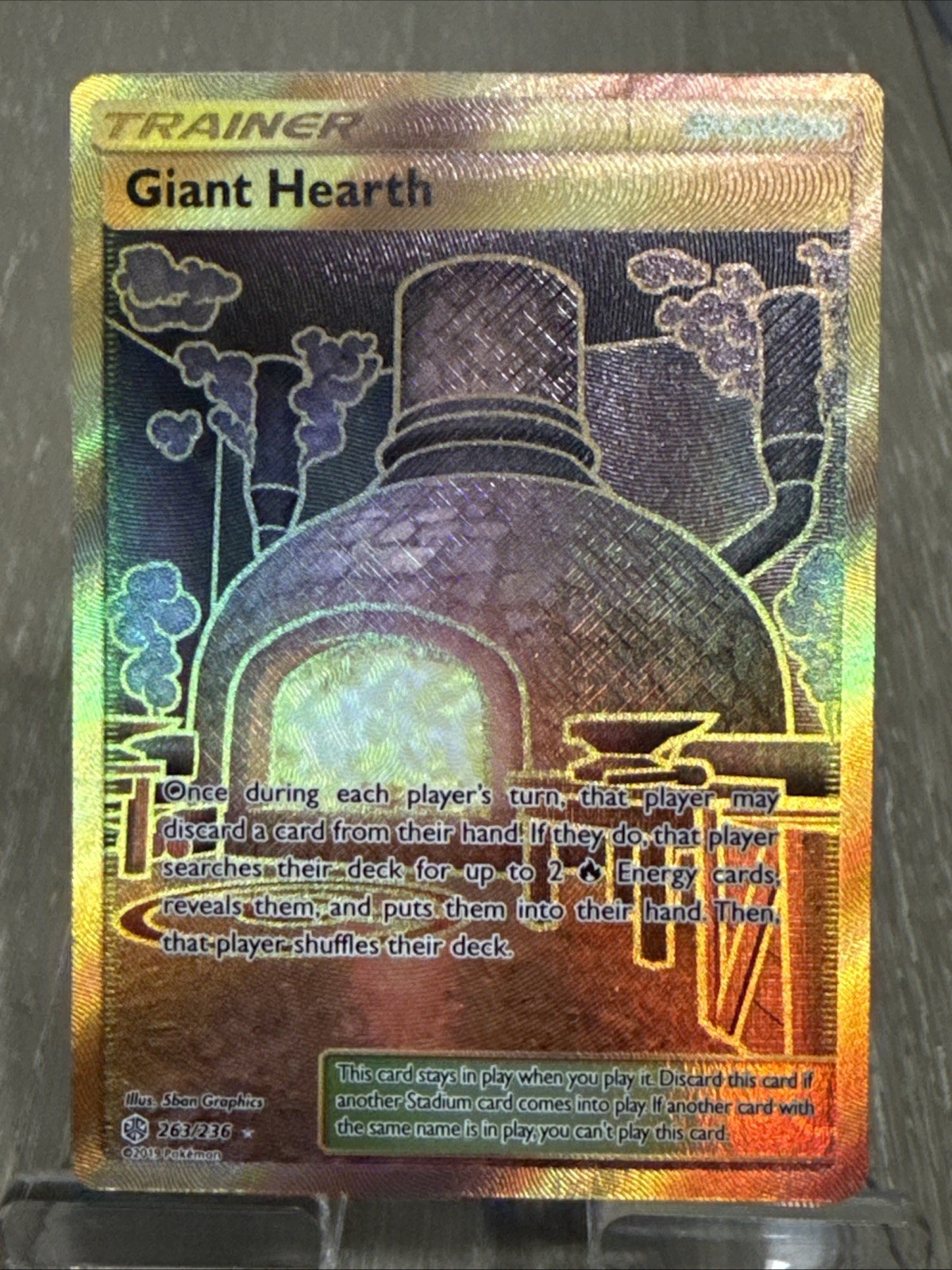 Giant Hearth (Secret) 263/236 Sm-Cosmic Eclipse Holo