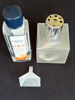 MAISON BERGER PARIS Katalytische  Duftlampe Set Lampe weiß & 250 ml Aroma Energy