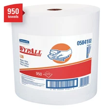Kimberly Clark WypAll 05841 L30 Series Jumbo Roll Towel, 13.4 x 12.4 in, 950, Do